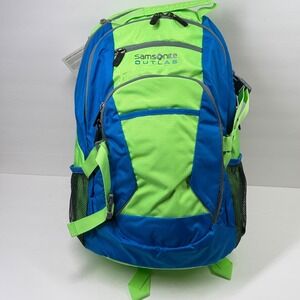 Samsonite Outlab Grouper Backpack 75590 Blue Laptop Padded 18" Compression